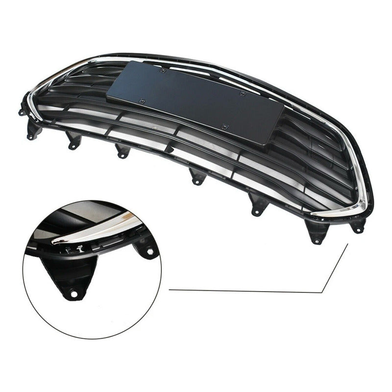 Parrilla Delantera Chevrolet Trax 2017 2018 2019 A 2021 Negro Cromo Brillante