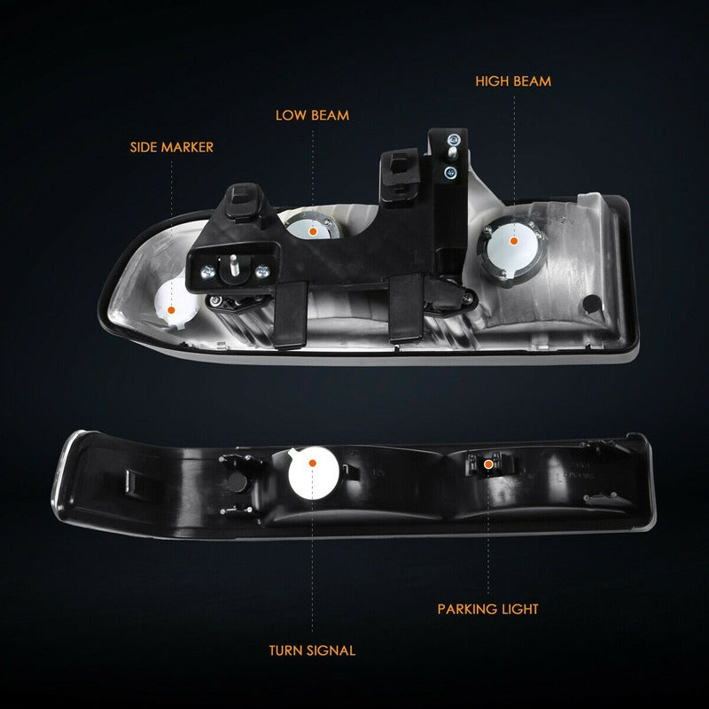 Chevrolet S10 Blazer headlights 1998 to 2004