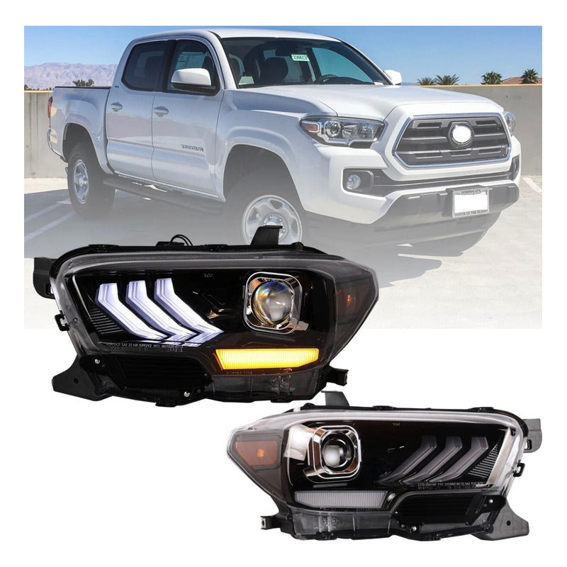 Faros Delanteros Led Toyota Tacoma 2016 2017 A 2019 Ambos Lados