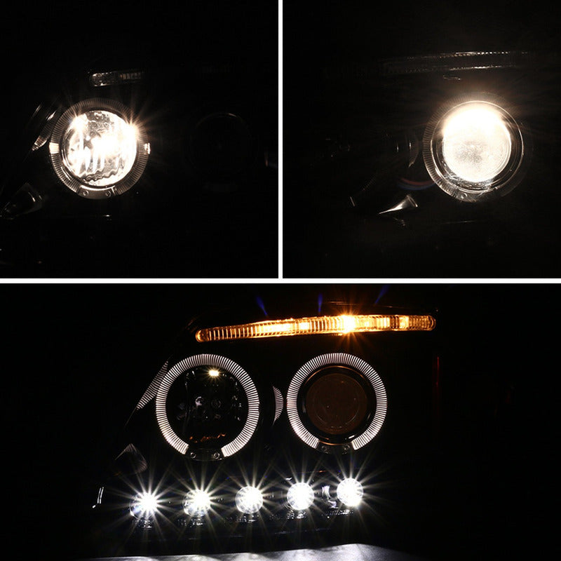 Faros Led Halo Ford F 150 Expedition 1997 2000 2001 A 2004