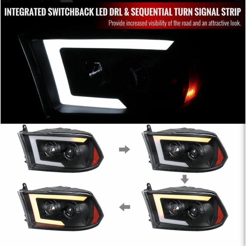 Led Headlights Ram 1500 2009 to 2018