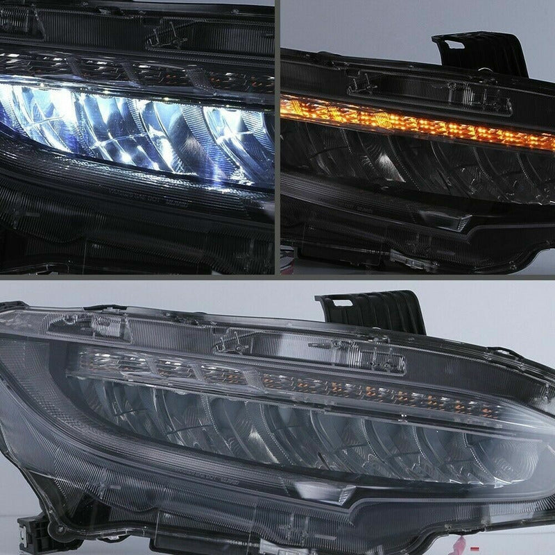 Faros Led Honda Civic 2016 2017 2018 Par