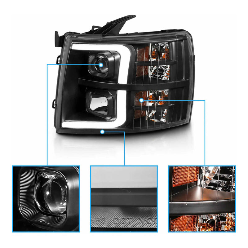 Led Headlights Chevrolet Cheyenne Silverado 2007 to 2013