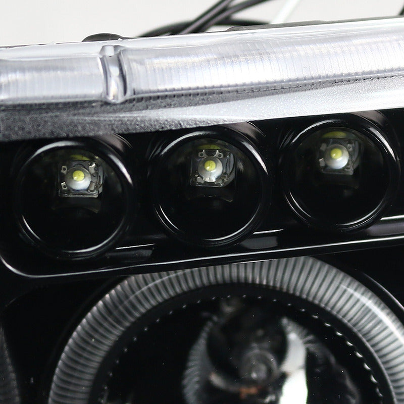 Faros Led Doble Halo Ram 1500 1994 1995 1996 1997 A 2001