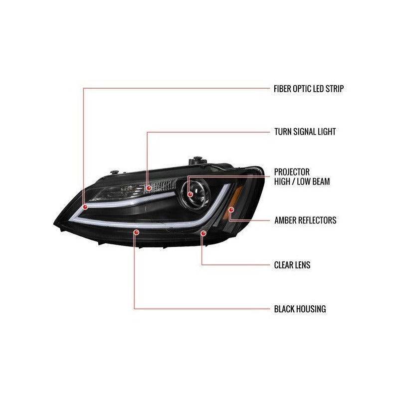Faros Led Vw Jetta Mk6 Led 2011 2012 2013 2014 2015 A 2018