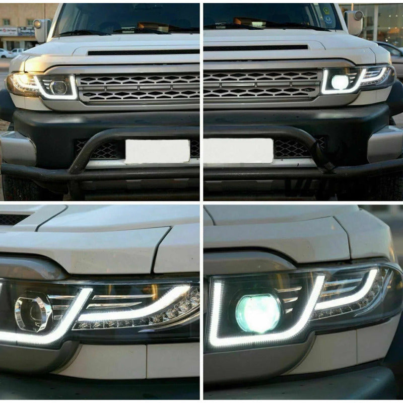 Parrilla Y Faros Led Toyota Fj Cruiser 2007 2008 A 2015