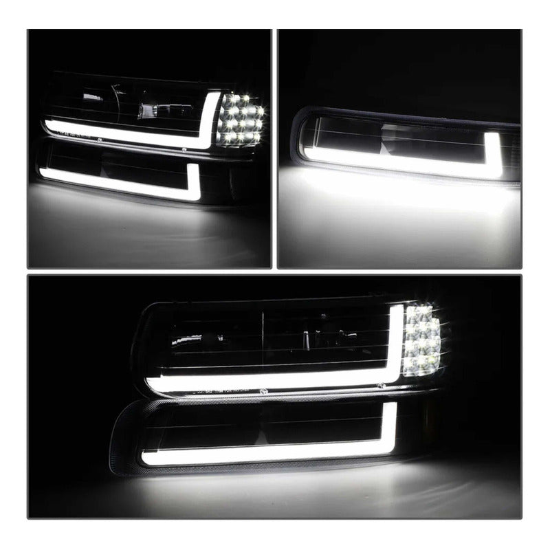 Led Drl Headlights Chevrolet Cheyenne Silverado 1999 to 2002