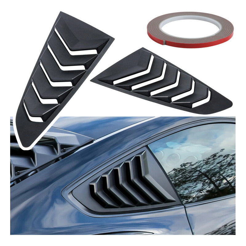 Louvers Laterales Ford Mustang 2015 2016 2017 2018 A 2021 Negro Mate
