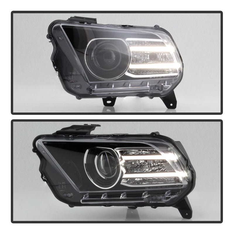 Faros Drl Led Ford Mustang 2010 2011 2012 2014 Par Ambos Lados