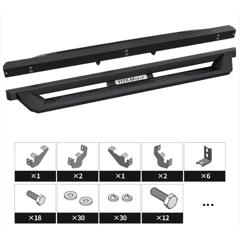 Estribos Laterales Ford Bronco 2021 2022 A 2024 Negro
