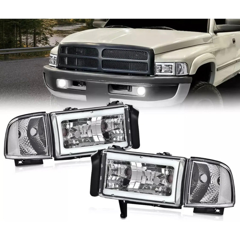Faros Led Ram 1500 2500 3500 1994 1995 1996 A 2002 Ambos Lados