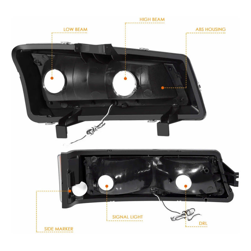 Faros Led Silverado Cheyenne Avalanche 2003 2004 2005 A 2007