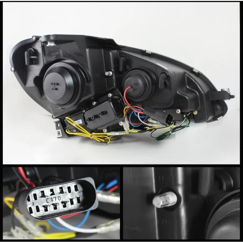 Led Drl Headlights Mercedes W204 2012 2013 2014