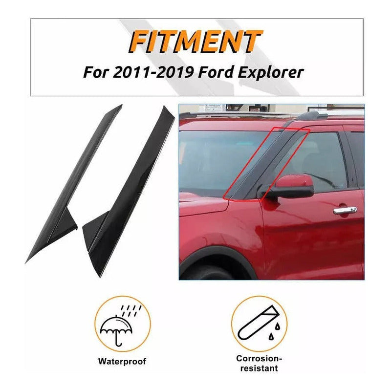 Windshield Moldings Ford Explorer 2011 to 2019