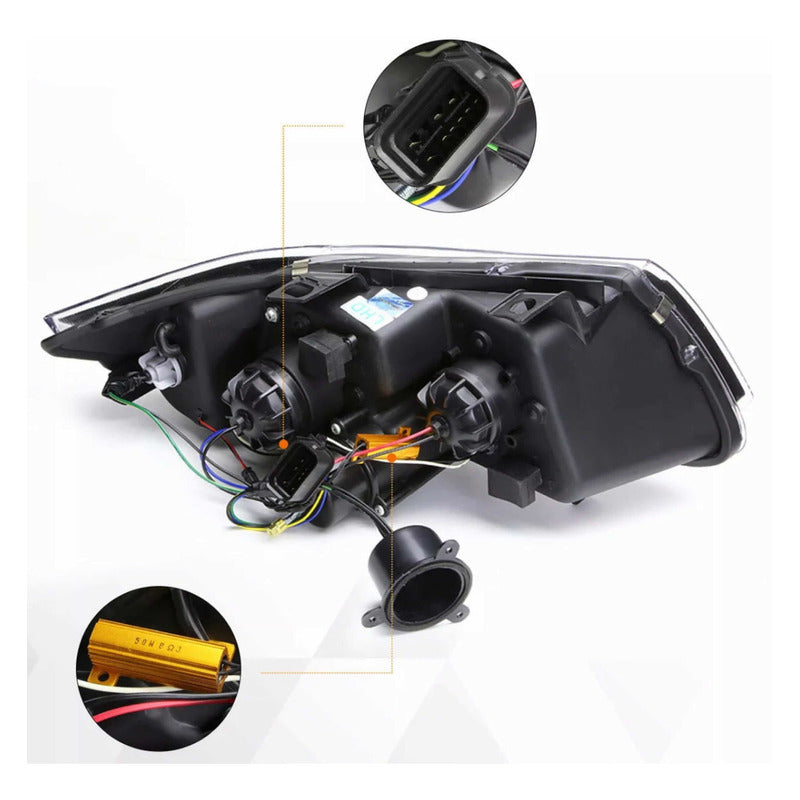 Faros Led De Proyector Para Bmw E90 Serie 3 2006 2007 2008