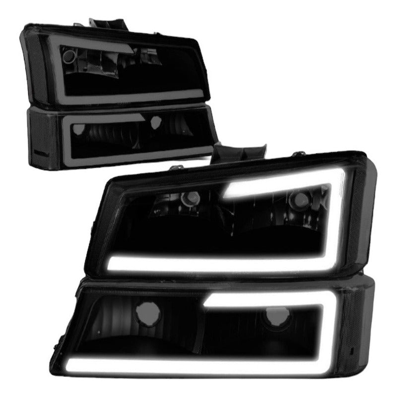 Faros Led Silverado Cheyenne Avalanche 2003 2004 2005 A 2007