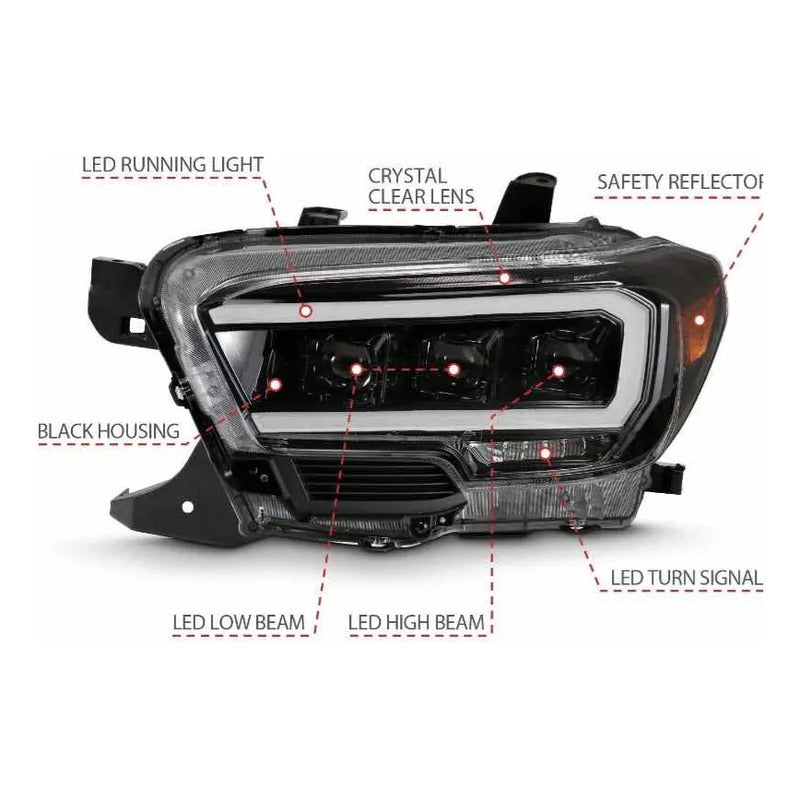 Faros Ultra Led Toyota Tacoma 2016 2017 2018 2019 A 2023 Ambos Lados