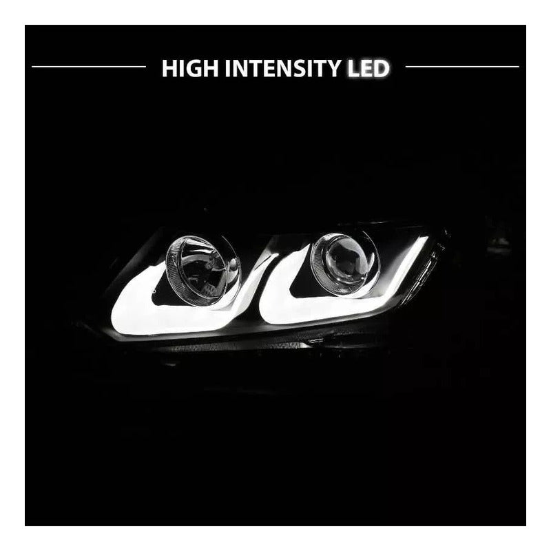 Faros Led Negros Honda Civic 2012 2013 2014 2015