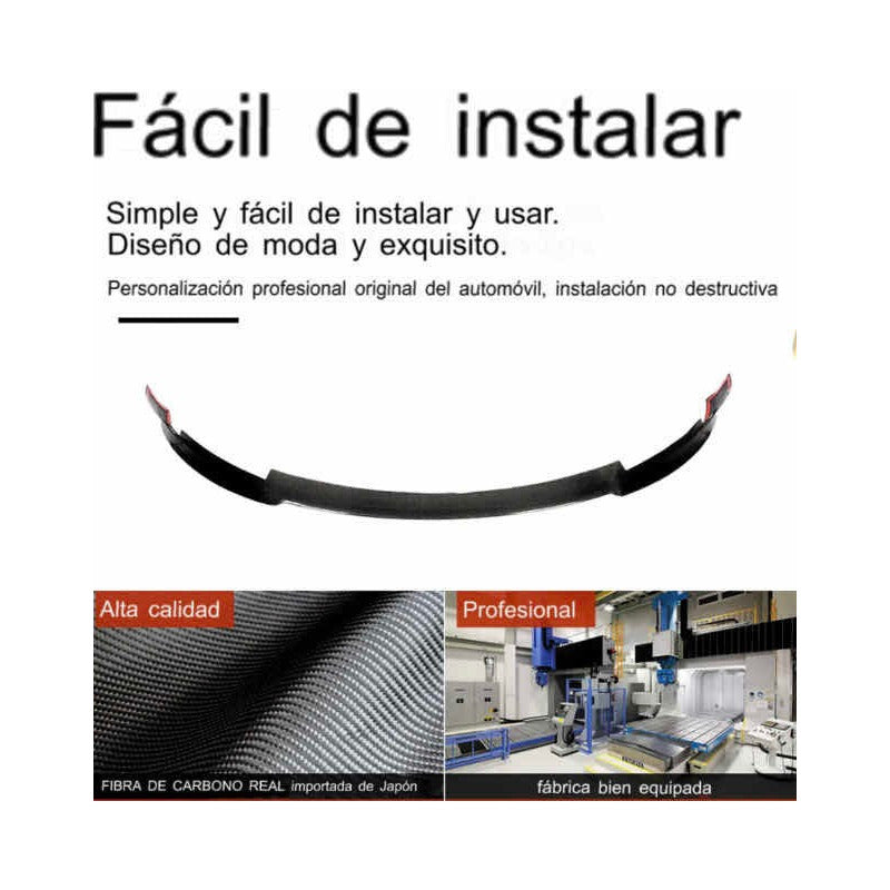 Carbon Fiber Lip Tesla Model 3 2016 to 2021