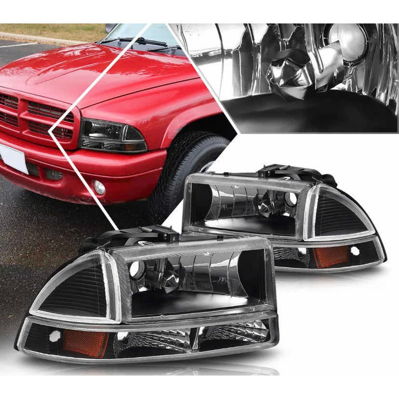 Dodge Dakota Durango headlights 1997 to 2004