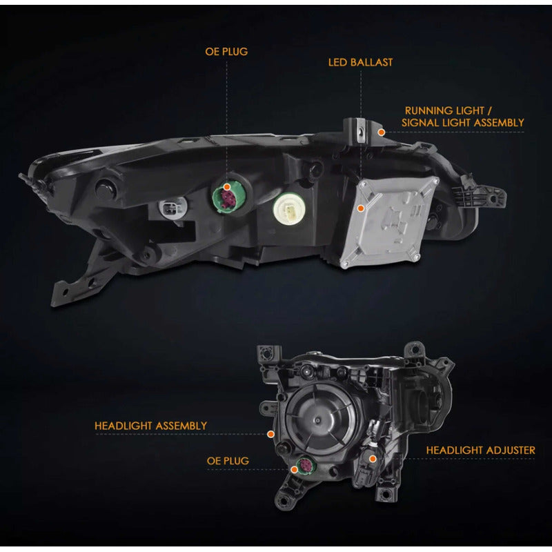 Par Faros Led Jeep Cherokee 2014 2015 2016 2017 2018