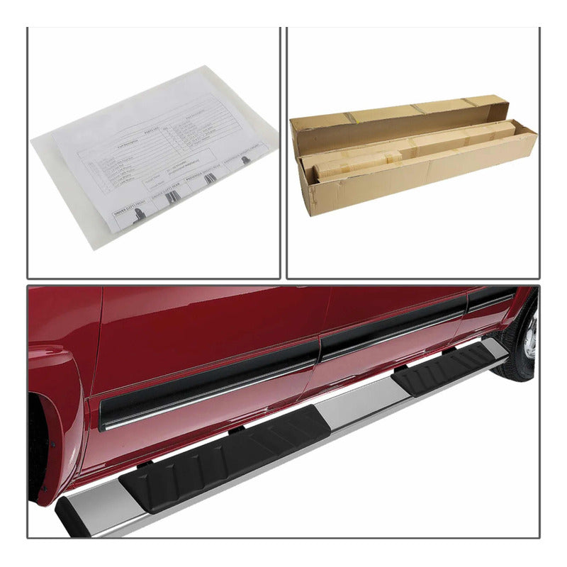 Running Boards Double Cab Chevrolet Silverado Cheyenne GMC Sierra 2007 to 2018