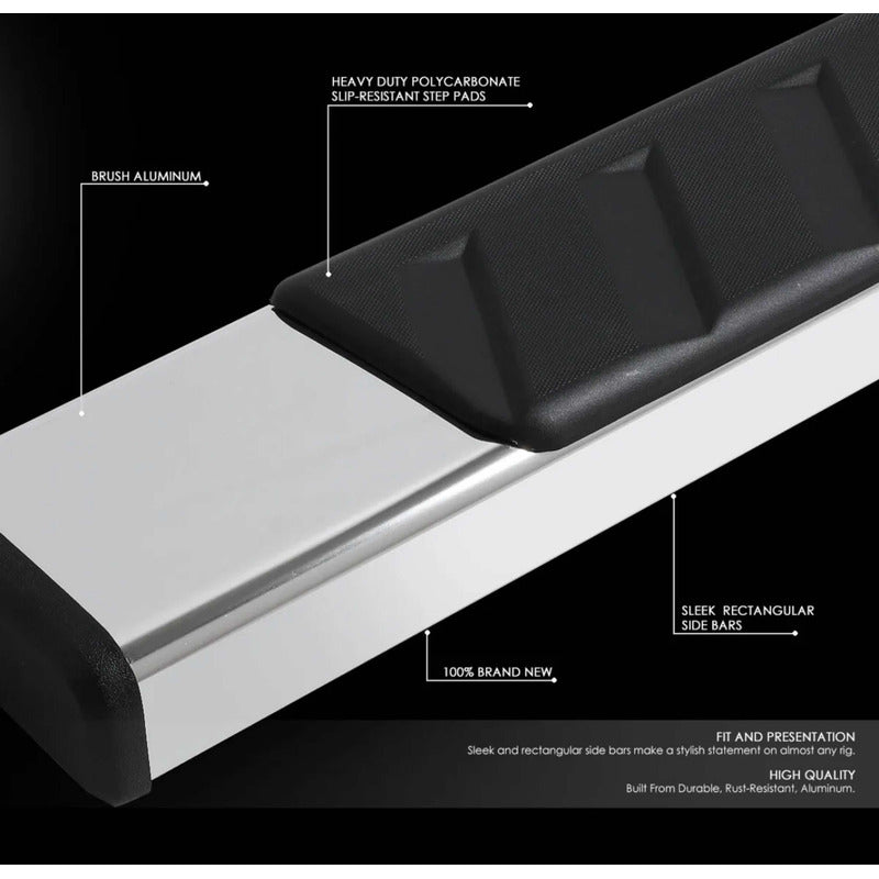 Running Boards Double Cab Chevrolet Silverado Cheyenne GMC Sierra 2007 to 2018