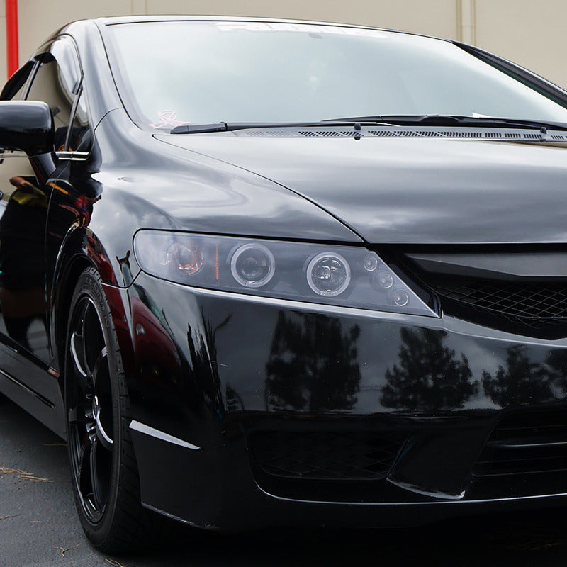 Dual Halo LED Headlights for Honda Civic 2006, 2007, 2008, 2009, and 2011