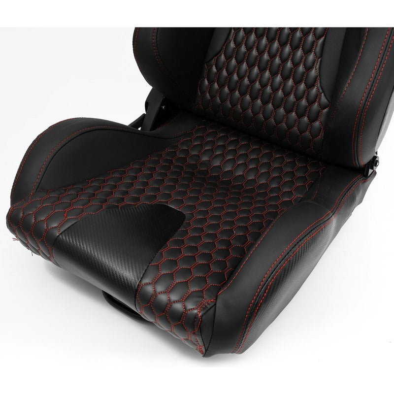 Reclining Racing Seats with Slider Adjustment