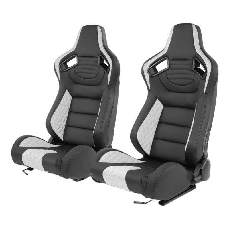 Universal Reclining Racing Seats with Adjustment Slider