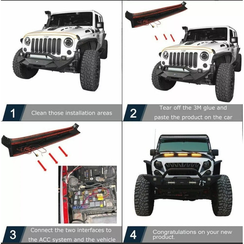 Protector Luces Parrilla Jeep Wrangler Jk 2007 2008 A 2018