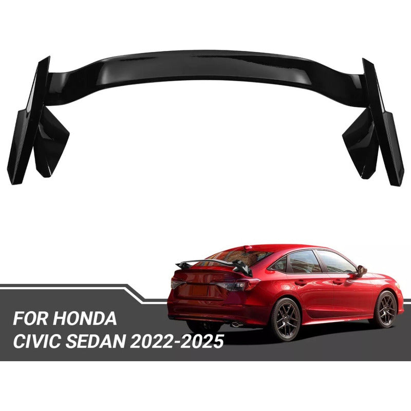 Alerón Trasero Civic Sedan Negro Brillante 2022 2023 A 2025