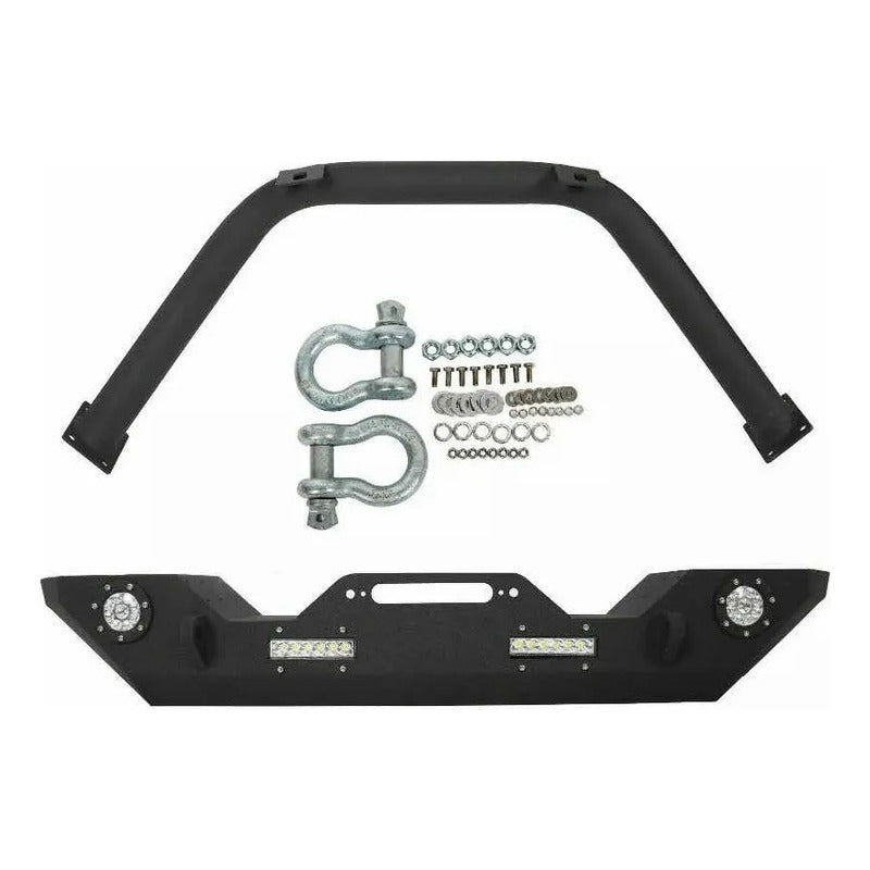 Defensa Winch Jeep Wrangler Jk 2007 2008 2009 2010 A 2018 Negro