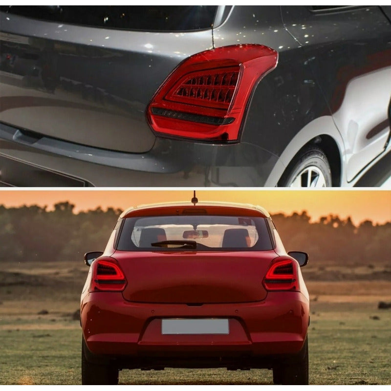 Calaveras Led Secuencial Suzuki Swift 2017 2018 2019 2020 Ambos Lados Rojo