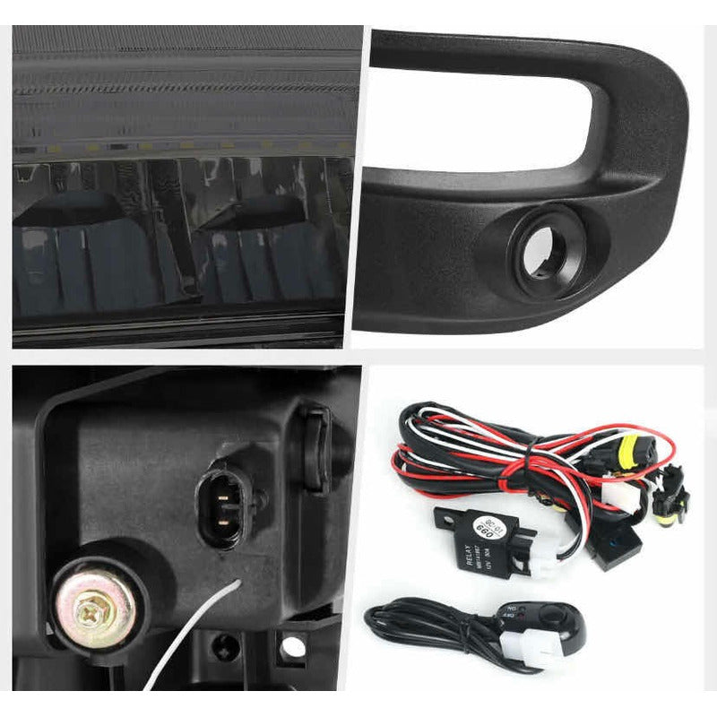 Dodge Ram 1500 2019 to 2022 Smoked LED Fog Lights