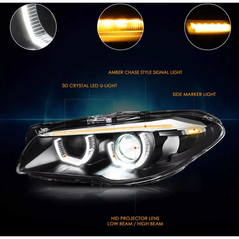 Faros Led De Proyector Para Bmw F10 2011 2012 2013