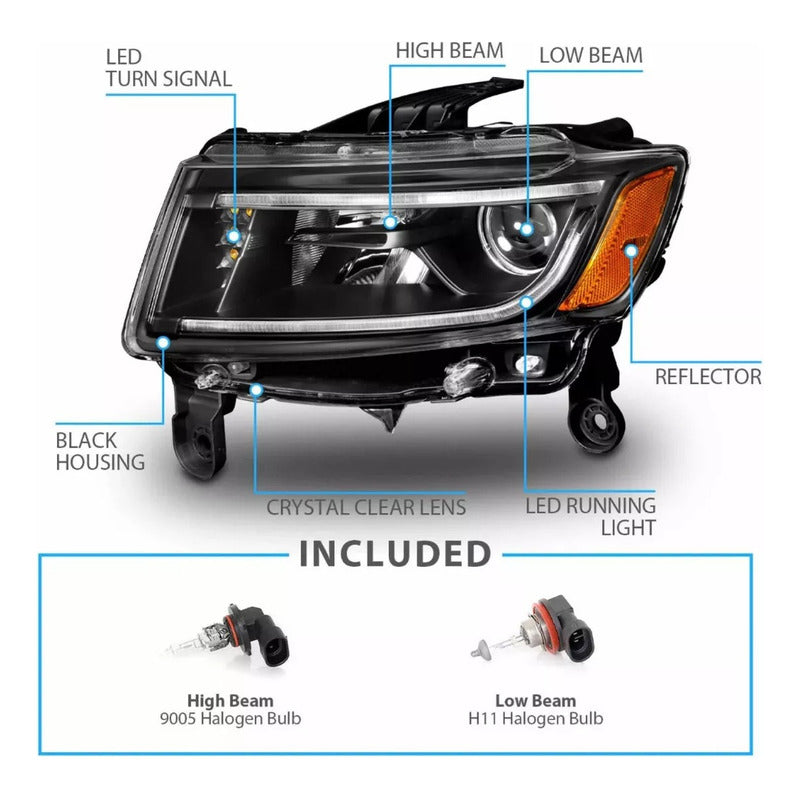 Faros Led Para Grand Cherokee 2014 2015 2016