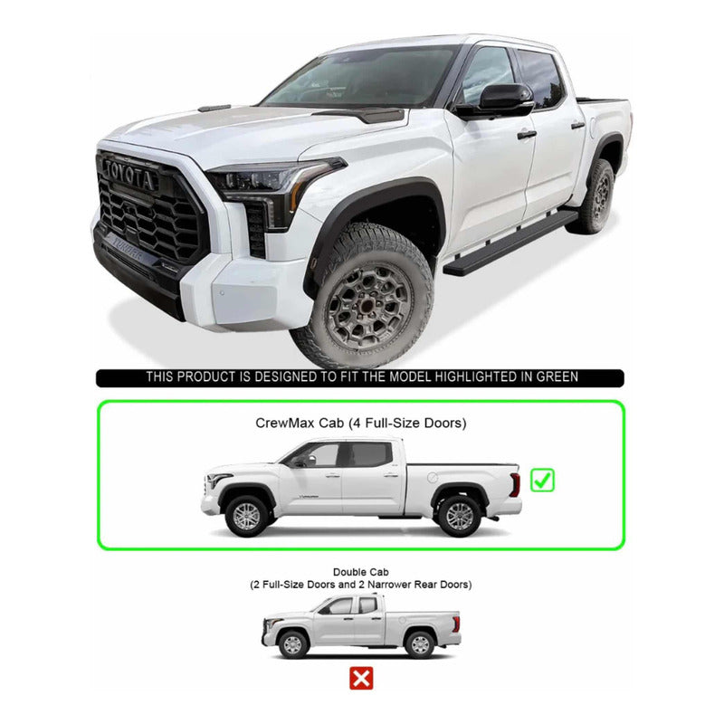 Estribos Laterales Toyota Tundra 2022 2024