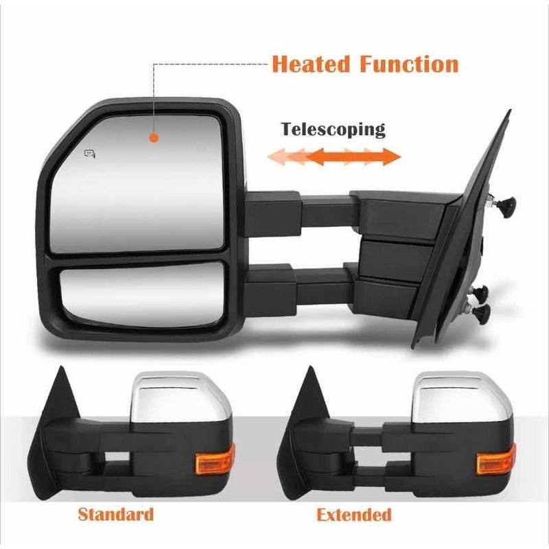 Par De Espejos Laterales Ford F-150/lobo 2004 2005 A 2014