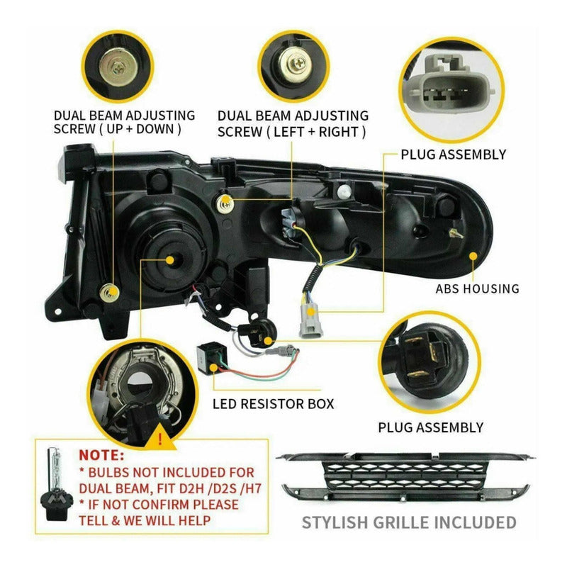 Parrilla Y Faros Led Toyota Fj Cruiser 2007 2008 A 2015