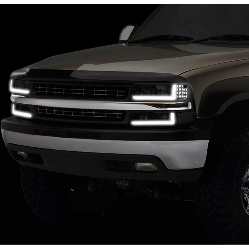 Led Drl Headlights Chevrolet Cheyenne Silverado 1999 to 2002