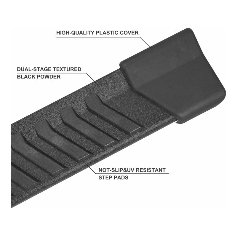 Estribos Negros F-150 Lobo 4 Puertas 2004 2005 2006 A 2014 Negro