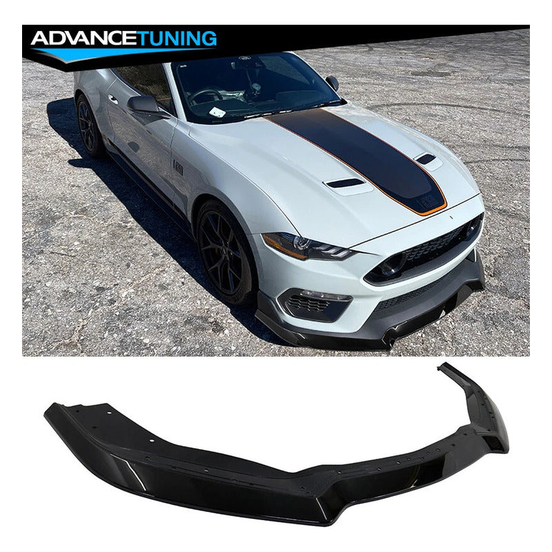 Lip Delantero Ford Mustang 2021 2022 2023 Negro Brillante Negro Brillante
