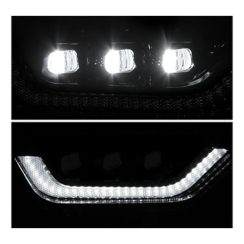 Faros Antiniebla F-150 Lobo Negro 2021 2022 2023 Trasparente