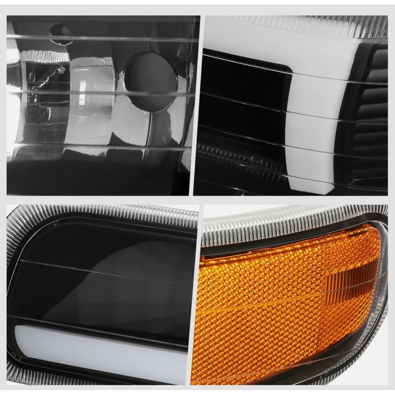 Led Drl Headlights Chevrolet Silverado Suburban 1999 to 2006