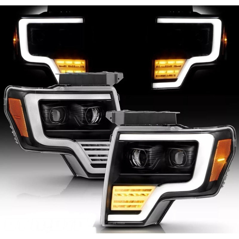 Faros Delanteros Led F-150 Lobo 2009 2010 2011 A 2014