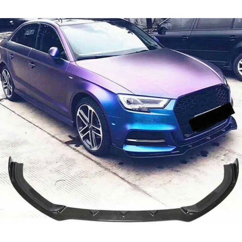 Lip Delantero Fibra De Carbono Audi A3 S3 Sedan 2017-2020