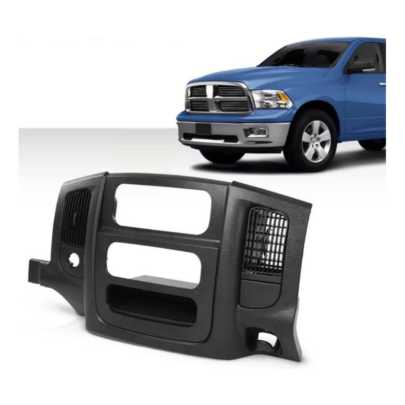 Bisel Consola Central Radio Dodge Ram Negro 2002 A 2005