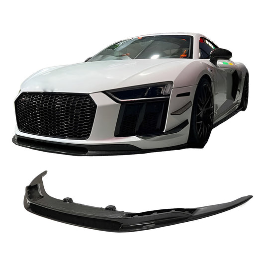 Lip Delantero Fibra Carbono Real Audi R8 2016 2017 2018 2019