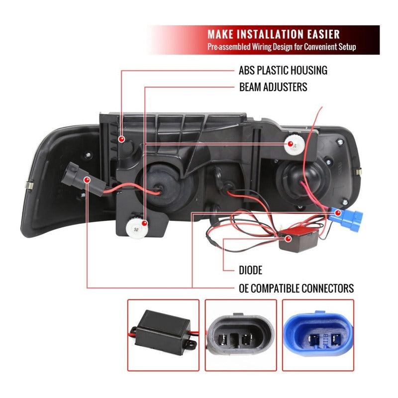 Chevrolet Silverado LED Headlights 1999 to 2002